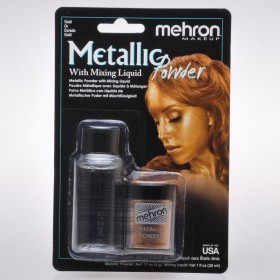Mehron Metallic Powder Set Copper + Liquid